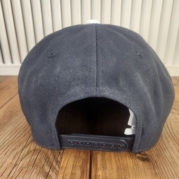 New York Yankees Nike Dri-Fit Snapback Pro Cap Hat Black Gray Baseball Swoosh - Picture 5 of 12